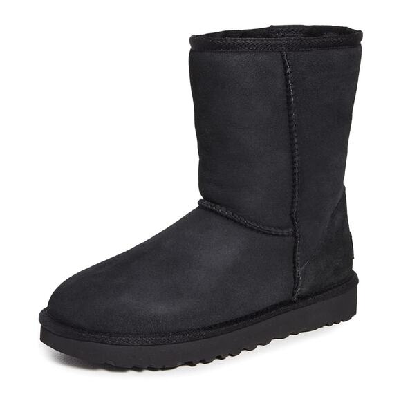 UGG Women's Classic Short Ii Boot, Black NWB - Picture 1 of 9